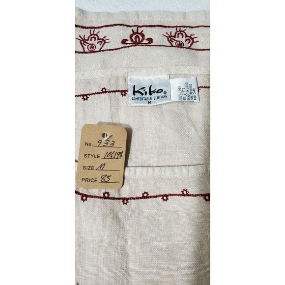 Kiko Women’s Beings  Dress 100% Linen Round Neck  Size M  Brand New #933 - Picture 8 of 10
